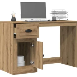 vidaXL Bureau Chêne artisanal 50 x 115 x 75 cm Bois d'ingénierie