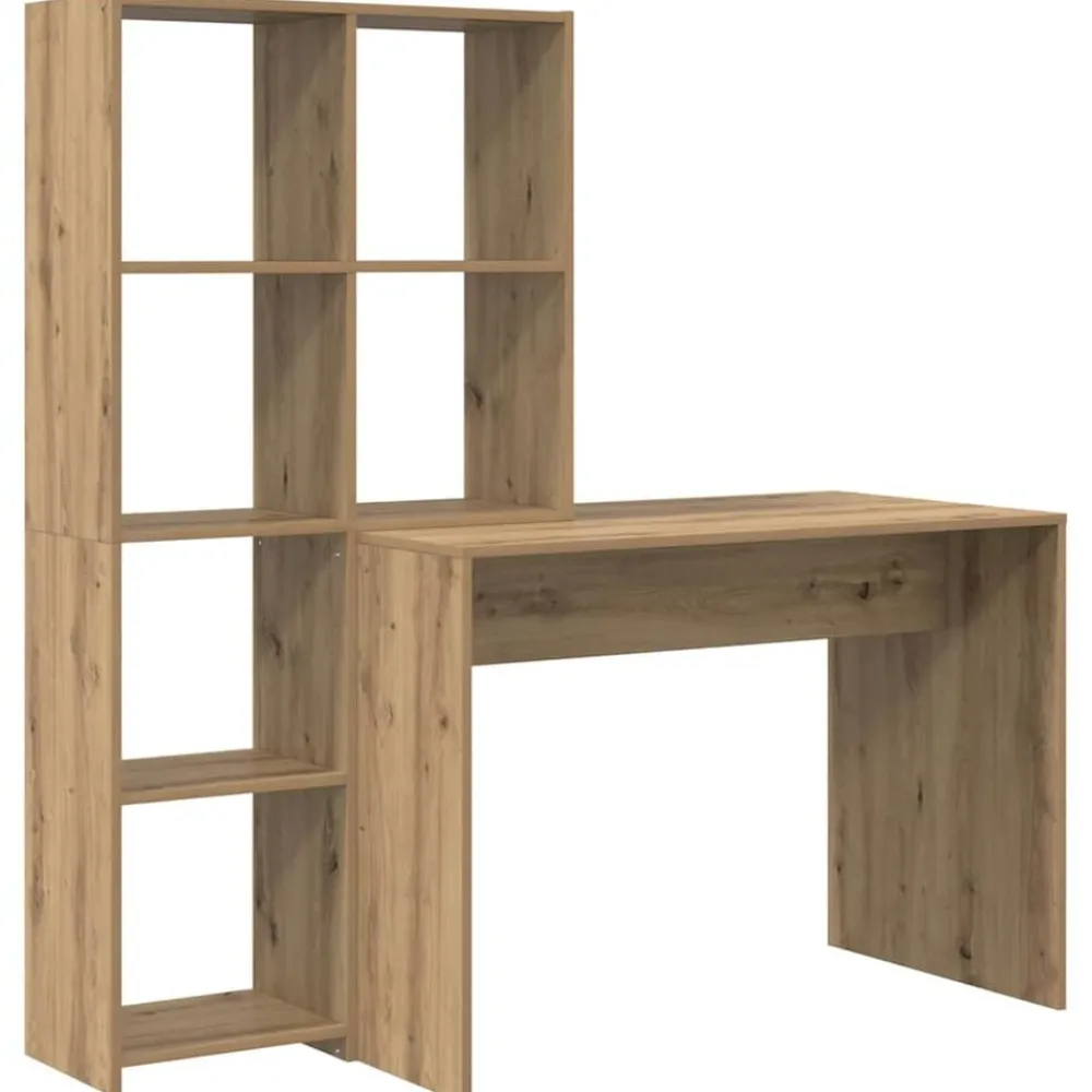 Meubles De Bureau-vidaXL Bureau Chêne artisanal 138,5 x 55 x 143 cm Bois d'ingénierie chêne artisanal