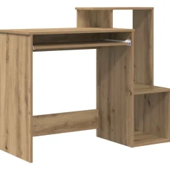 vidaXL Bureau Chêne artisanal 106 x 41 x 88.5 cm Bois d'ingénierie