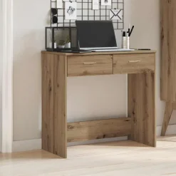 vidaXL Bureau chêne artisanal 80x40x75 cm bois d'ingénierie