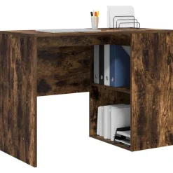 vidaXL Bureau Chêne fumé 102 x 50 x 75 cm Bois d'ingénierie