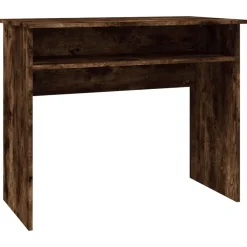vidaXL Bureau Chêne fumé 90x50x74 cm Bois d'ingénierie