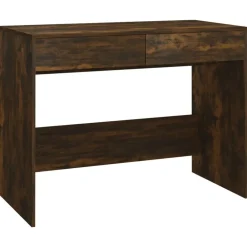vidaXL Bureau Chêne fumé 101x50x76,5 cm Aggloméré