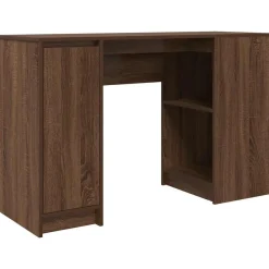 Meubles De Bureau-vidaXL Bureau chêne marron 120x42x76 cm bois d'ingénierie Ch&ecirc;ne marron