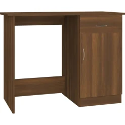 vidaXL Bureau Chêne marron 100x50x76 cm Bois d'ingénierie