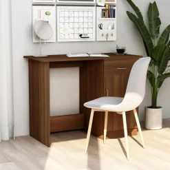 vidaXL Bureau Chêne marron 100x50x76 cm Bois d'ingénierie