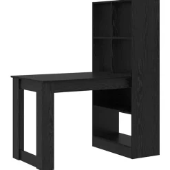 Meubles De Bureau-vidaXL Bureau Chêne noir 122 x 67 x 145 cm Bois d'ingénierie Ch&ecirc;ne noir