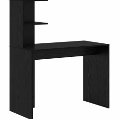 vidaXL Bureau Chêne noir 102 x 50 x 124 cm Bois d'ingénierie