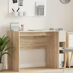 Meubles De Bureau-vidaXL Bureau Chêne Sonoma 109 x 50 x 78 cm Bois d'ingénierie Ch&ecirc;ne sonoma