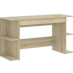 Meubles De Bureau-vidaXL Bureau chêne sonoma 140x50x75 cm bois d'ingénierie Ch&ecirc;ne sonoma