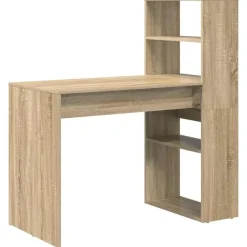 Meubles De Bureau-vidaXL Bureau Chêne Sonoma 113 x 54 x 120 cm Bois d'ingénierie Ch&ecirc;ne sonoma