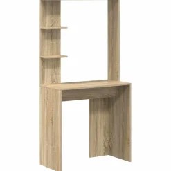 Meubles De Bureau-vidaXL Bureau Chêne Sonoma 78,5 x 37 x 154,5 cm Bois d'ingénierie Ch&ecirc;ne sonoma