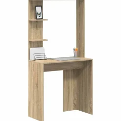 Meubles De Bureau-vidaXL Bureau Chêne Sonoma 78,5 x 37 x 154,5 cm Bois d'ingénierie Ch&ecirc;ne sonoma