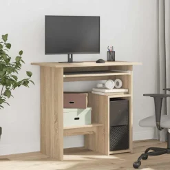 Meubles De Bureau-vidaXL Bureau Chêne sonoma 80x45x74 cm Bois d’ingénierie Ch&ecirc;ne sonoma