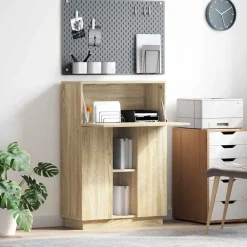 Meubles De Bureau-vidaXL Bureau Chêne Sonoma 71.5 x 31.5 x 106.5 cm Bois d'ingénierie Ch&ecirc;ne sonoma