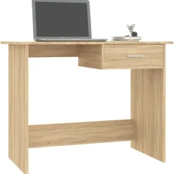 Meubles De Bureau-vidaXL Bureau Chêne sonoma 100x50x76 cm Bois d’ingénierie Ch&ecirc;ne sonoma