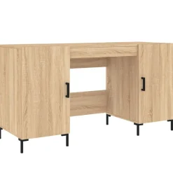 Meubles De Bureau-vidaXL Bureau chêne sonoma 140x50x75 cm bois d'ingénierie Ch&ecirc;ne sonoma