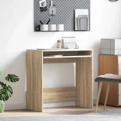 vidaXL Bureau Chêne Sonoma 77,5 x 43 x 79 cm Bois d'ingénierie