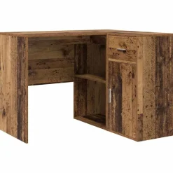 Meubles De Bureau-vidaXL Bureau d'angle avec tiroir 102 x 88 x 75 cm Bois ancien
