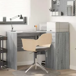 vidaXL Bureau d'angle avec tiroir Gris Sonoma 102 x 88 x 75 cm