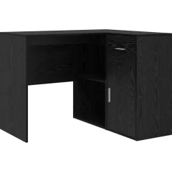 Meubles De Bureau-vidaXL Bureau d'angle avec tiroir Chêne noir 102 x 88 x 75 cm Ch&ecirc;ne noir