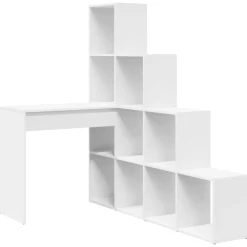 vidaXL Bureau d'angle 101,5 x 149,5 x 149,5 cm Bois d'ingénierie