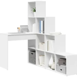 vidaXL Bureau d'angle 101,5 x 149,5 x 149,5 cm Bois d'ingénierie