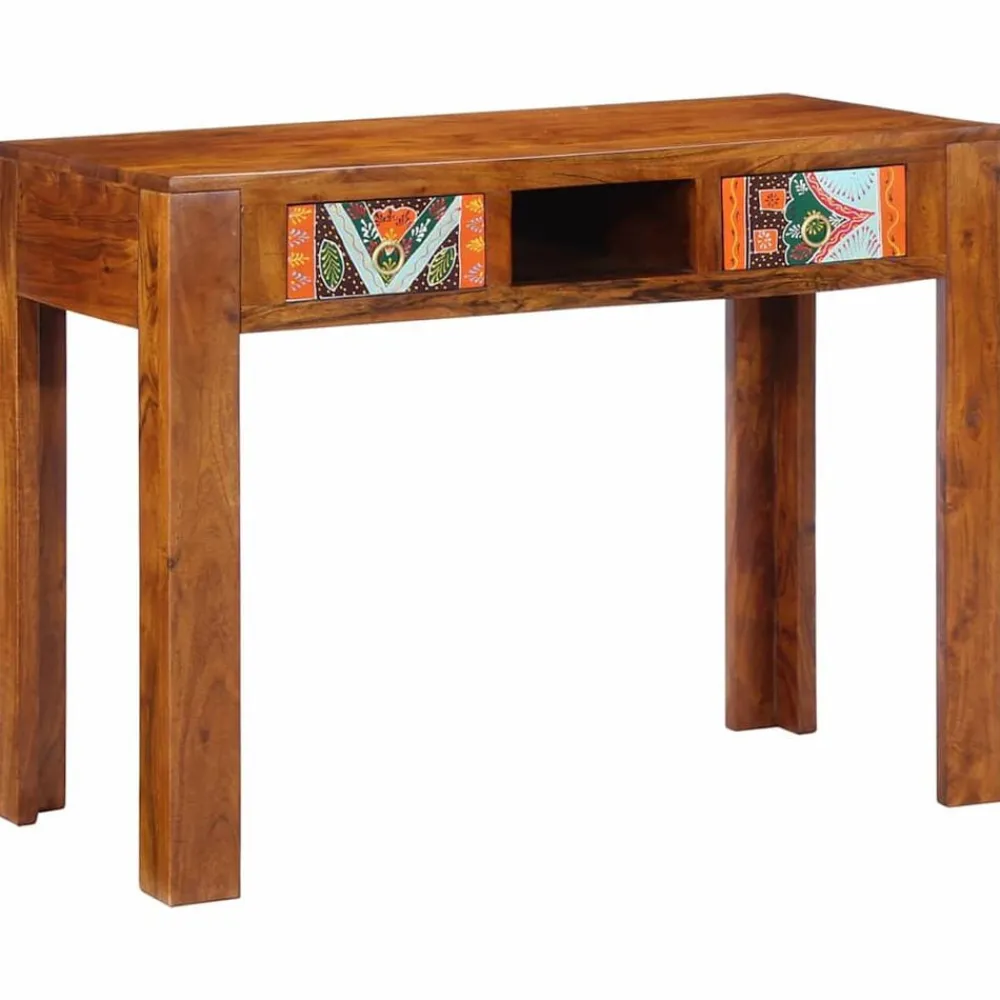 Meubles De Bureau-vidaXL Bureau d'écriture avec tiroir Marron 100 x 50 x 75 cm