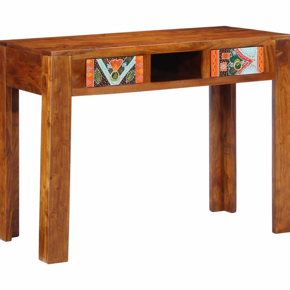 Meubles De Bureau-vidaXL Bureau d'écriture avec tiroir Marron 100 x 50 x 75 cm