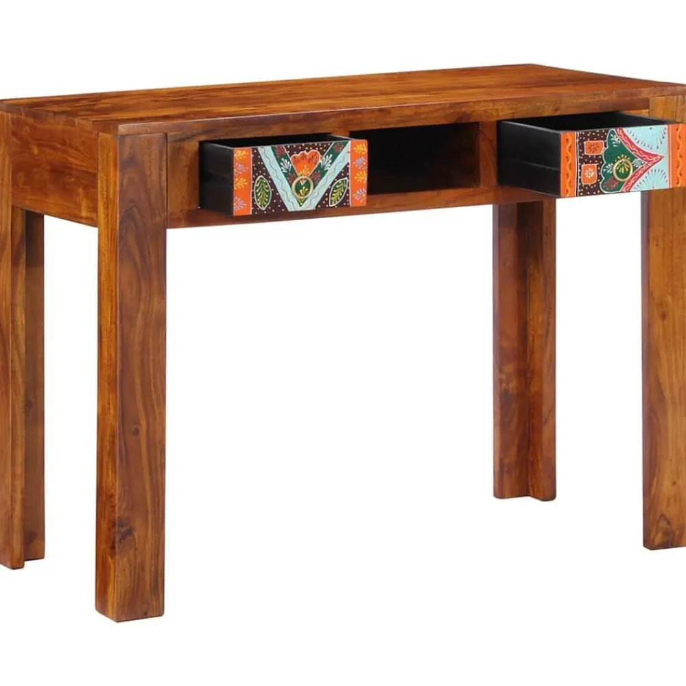 Meubles De Bureau-vidaXL Bureau d'écriture avec tiroir Marron 100 x 50 x 75 cm