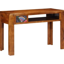 Meubles De Bureau-vidaXL Bureau d'écriture avec tiroir Marron 110 x 50 x 73 cm