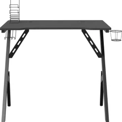 Meubles De Bureau-vidaXL Bureau de jeu avec pieds en forme de Y Noir 90x60x75 cm noir et rouge
