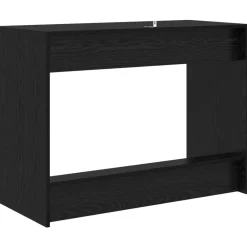 vidaXL Bureau de lit Chêne noir 100 x 45 x 75 cm Bois d'ingénierie