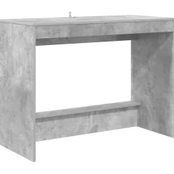 Meubles De Bureau-vidaXL Bureau de lit 100 x 45 x 75 cm Bois d'ingénierie Gris béton