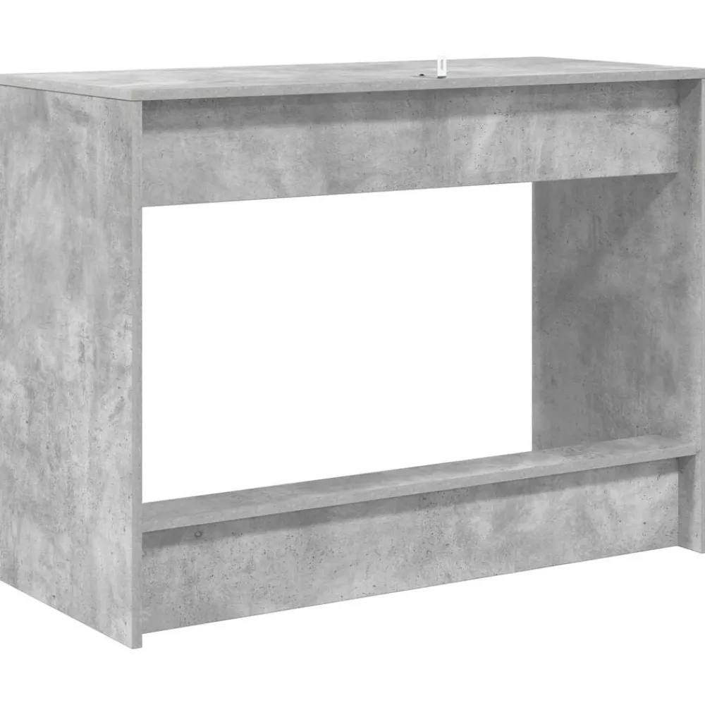 Meubles De Bureau-vidaXL Bureau de lit 100 x 45 x 75 cm Bois d'ingénierie Gris béton