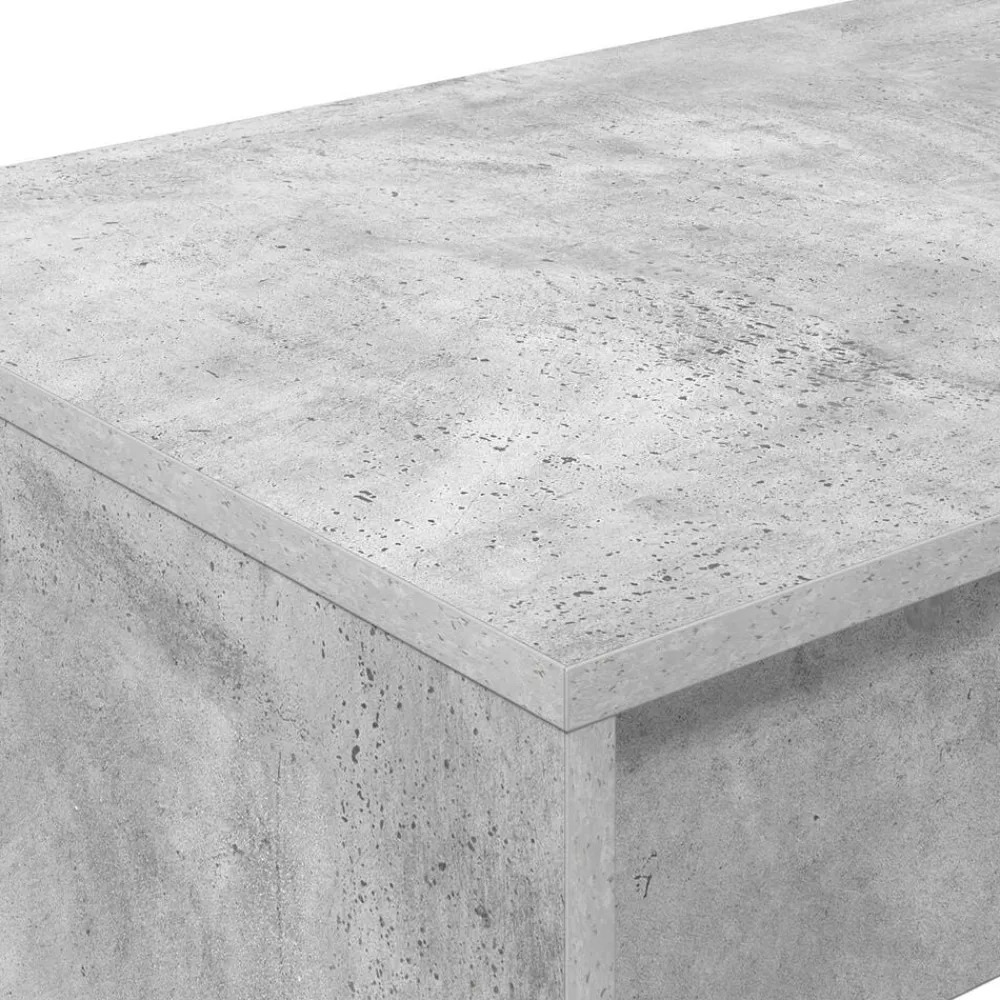 Meubles De Bureau-vidaXL Bureau de lit 100 x 45 x 75 cm Bois d'ingénierie Gris béton