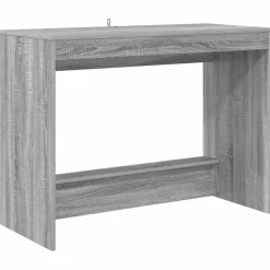vidaXL Bureau de lit Gris Sonoma 100 x 45 x 75 cm Bois d'ingénierie