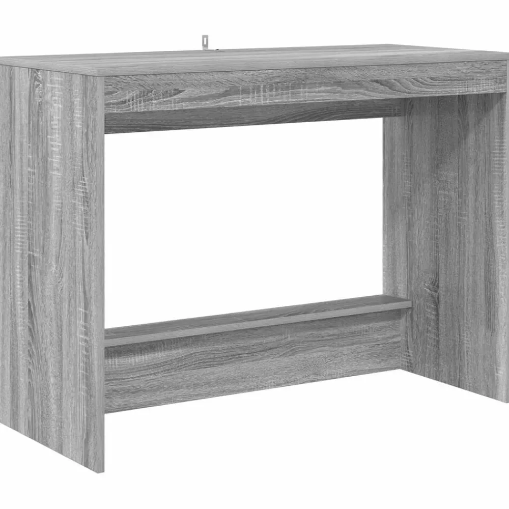 vidaXL Bureau de lit Gris Sonoma 100 x 45 x 75 cm Bois d'ingénierie