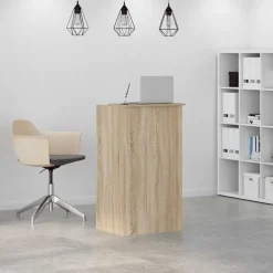 Meubles De Bureau-vidaXL Bureau de réception Chêne Sonoma 55x50x103,5 cm Bois d'ingénierie Ch&ecirc;ne sonoma