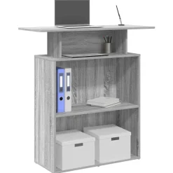 vidaXL Bureau de réception 100x40x104 cm bois ingénierie
