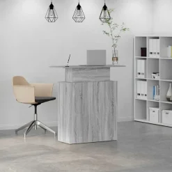 vidaXL Bureau de réception 100x40x104 cm bois ingénierie