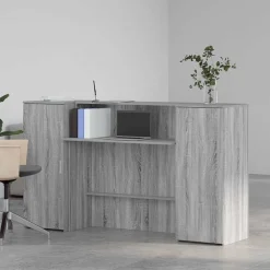 vidaXL Bureau de réception 180x50x103,5 cm bois ingénierie