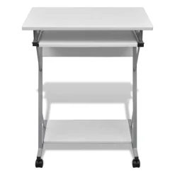vidaXL Bureau d'ordinateur compact avec plateau à clavier