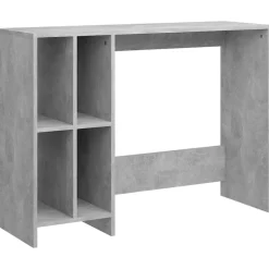 Meubles De Bureau-vidaXL Bureau d'ordinateur portable bois d'ingénierie Gris béton