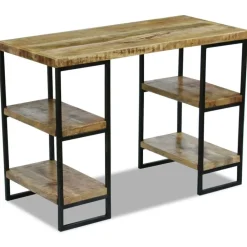 Meubles De Bureau-vidaXL Bureau en bois de manguier 110 x 50 x 76 cm