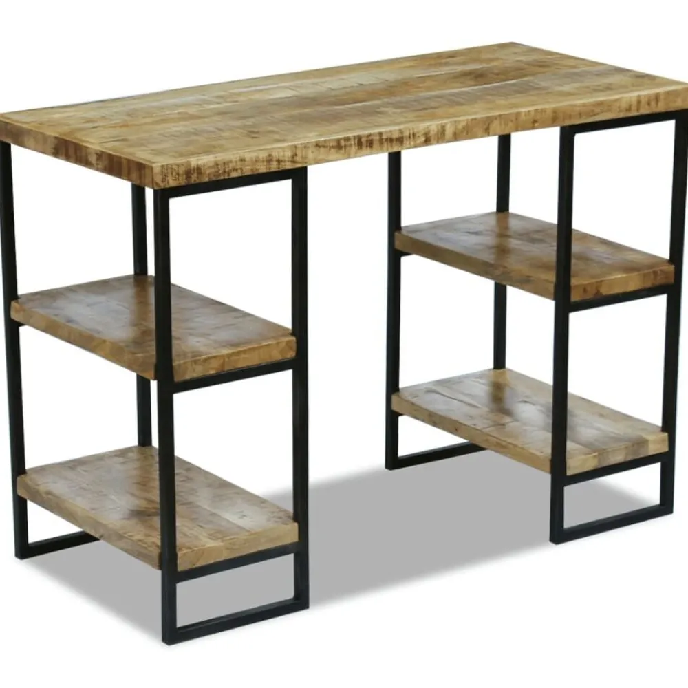 Meubles De Bureau-vidaXL Bureau en bois de manguier 110 x 50 x 76 cm