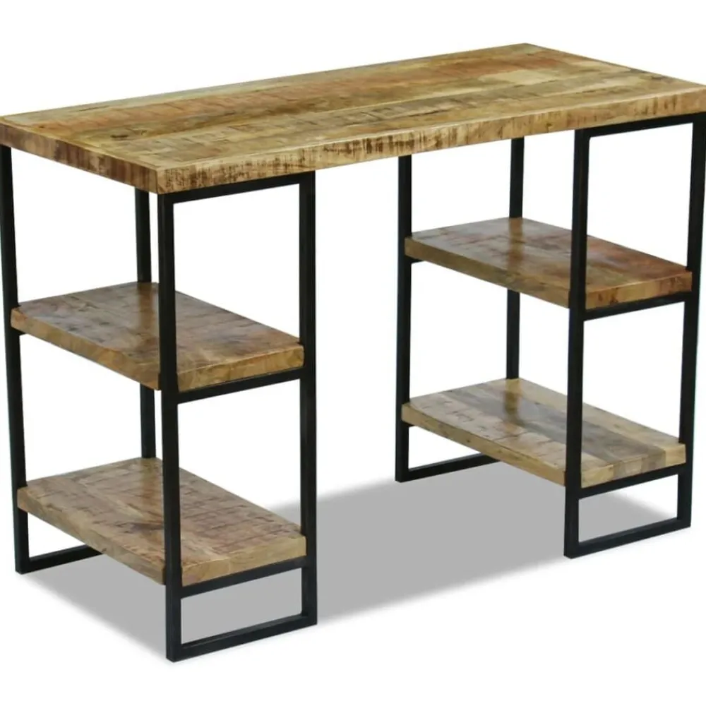 Meubles De Bureau-vidaXL Bureau en bois de manguier 110 x 50 x 76 cm