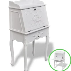 Meubles De Bureau-vidaXL Bureau en style français Bois