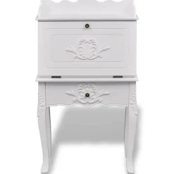 Meubles De Bureau-vidaXL Bureau en style français Bois