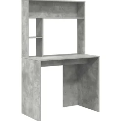 Meubles De Bureau-vidaXL Bureau 91 x 50 x 149 cm Bois d'ingénierie Gris béton